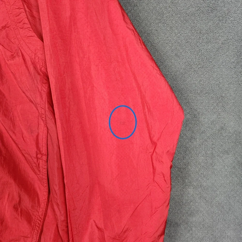Nike Air Jordan Wings Flight Windbreaker Jacket Mens Medium Red Full Zip Hooded